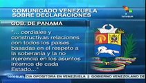 Venezuela declara personas non gratas a funcionarios panameños