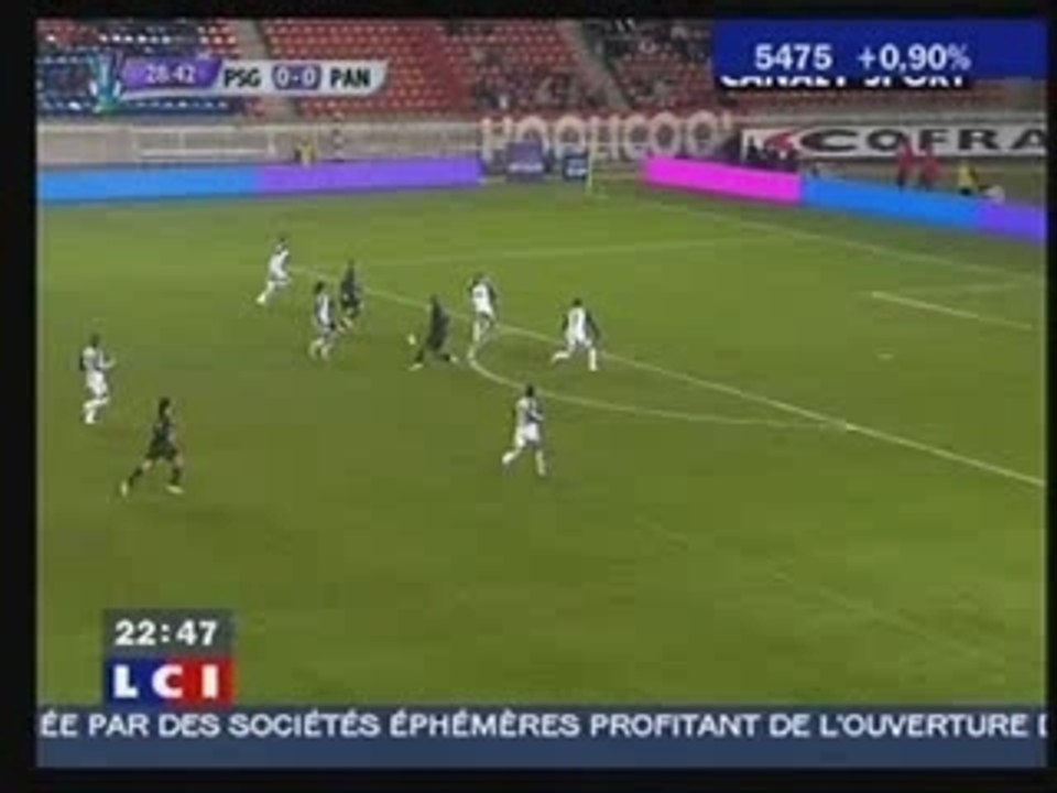 BUT DE PAULETA PSG-PANATHINAIKOS