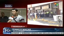 Motorizados de Caracas fueron agredidos al intentar desbloquear calles