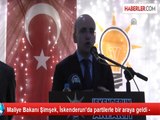 Maliye Bakanı Şimşek, İskenderun'da partilerle bir araya geldi -