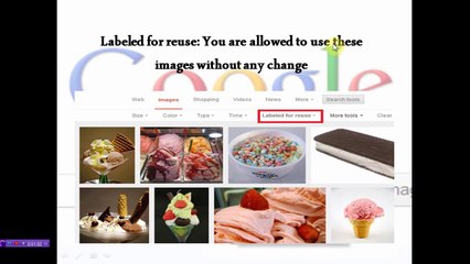Google image search: Know the usage right of images