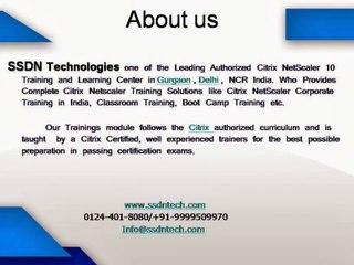 Citrix NetScaler 10 Training Institute In Delhi Gurgaon NCR India