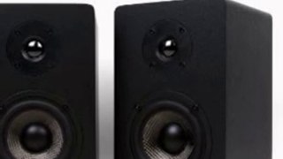 Micca MB42X Bookshelf Speakers With 4-Inch Carbon Fiber Woofer and Silk Dome Tweeter