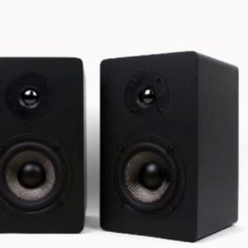 Micca MB42X Bookshelf Speakers With 4-Inch Carbon Fiber Woofer and Silk Dome Tweeter