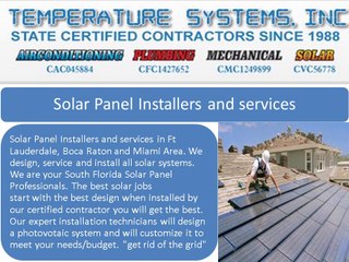 TEMPERATURE SYSTEMS INC:AC Service in Davie FL