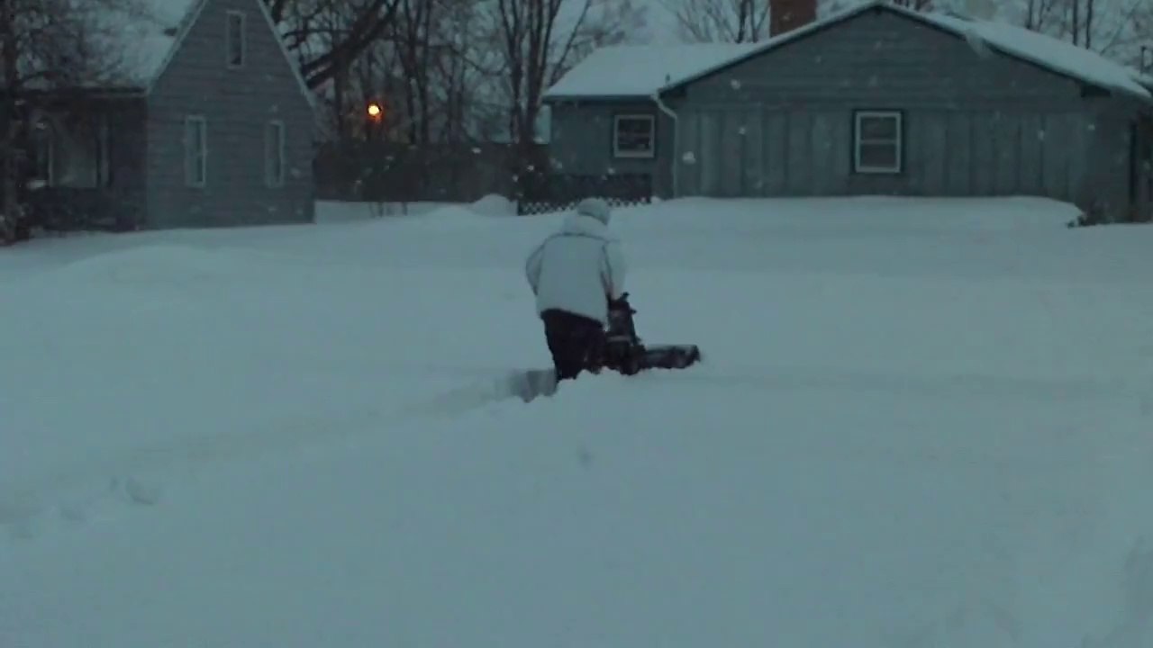 stuck in the end of the driveway