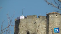 Une femme de 51 ans s'est enfermée depuis hier soir en haut du clocher Saint Vincent à Carcassonne et menace de sauter à tout instant si la justice n'entend pas sa plainte !