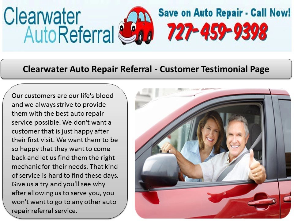 Clearwater Auto Referral Car repair st petersburg fl