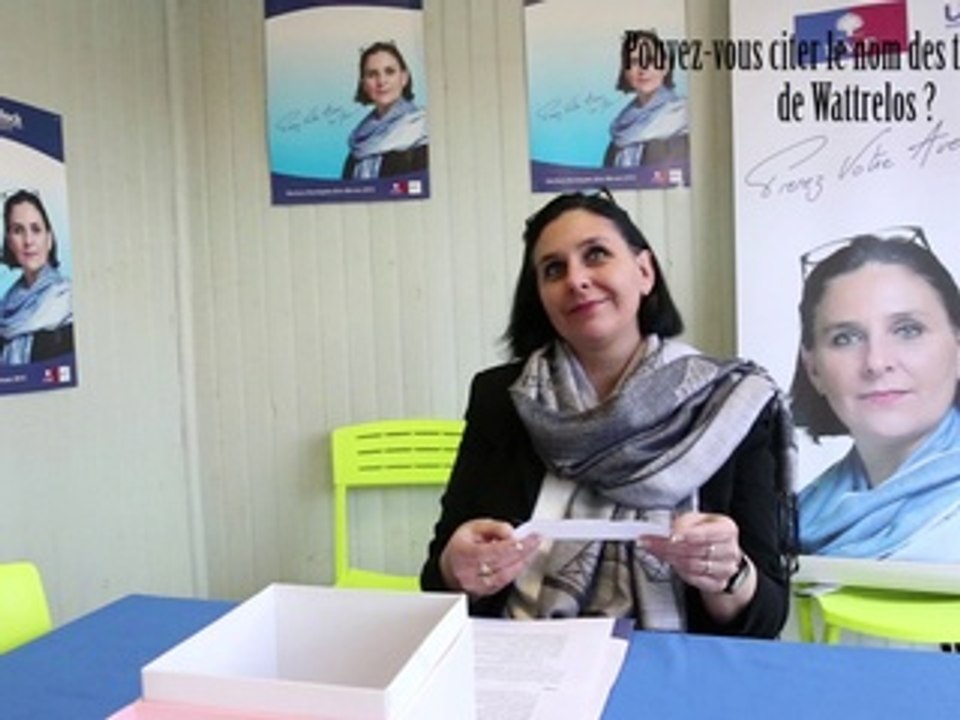 Sandrine Deblock, candidate UMP aux municipales de Wattrelos, répond à notre question piège