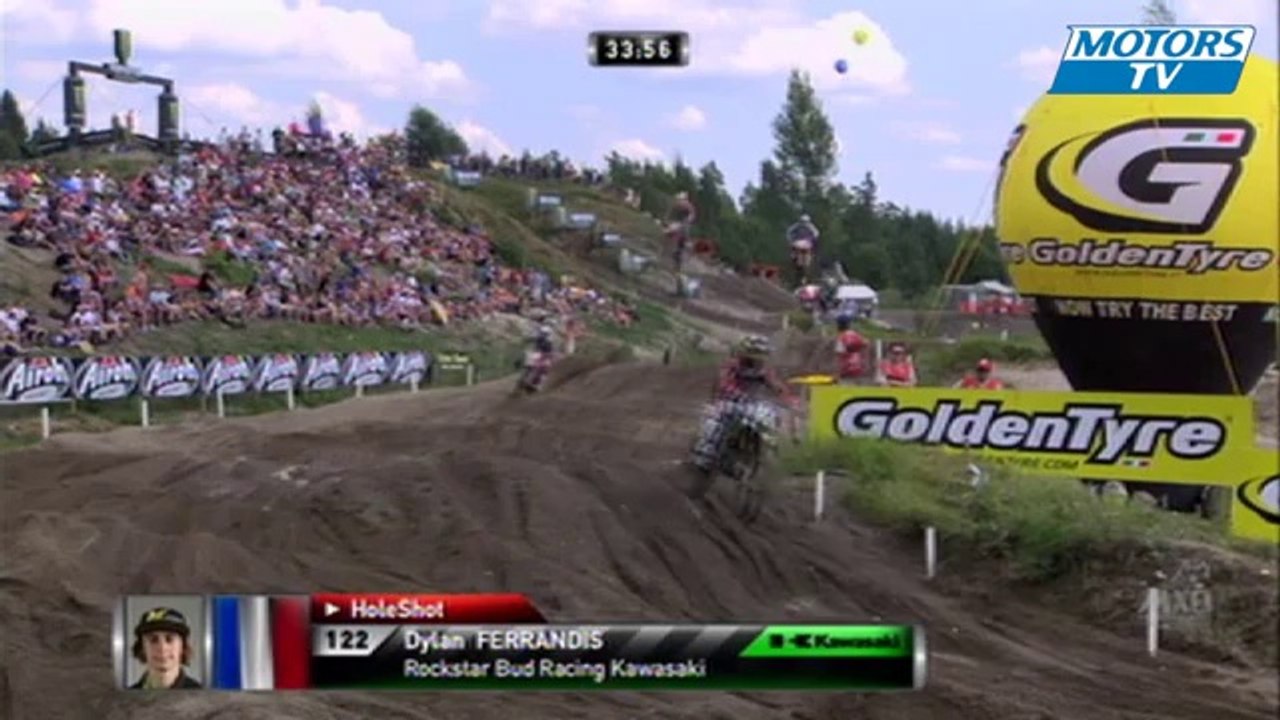 2013 FIM Motocross Finland - MX2 Race 2 Start Crash