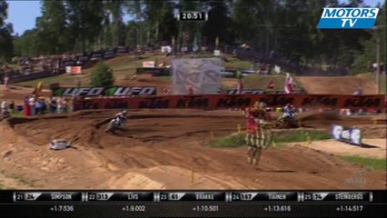 2013 FIM Motocross Latvia - MXGP Race 1 Battle Gautier Paulin Jeremy Van Horebeek