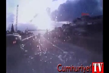 Park halindeki TIR'a böyle çarptı