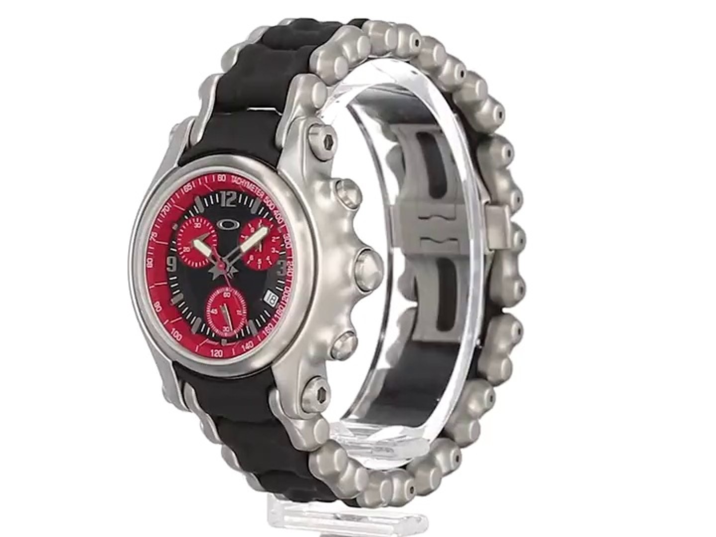 Oakley Men's 10-247 Holeshot Stainless Steel Bracelet Edition Chronograph  Watch - video dailymotion