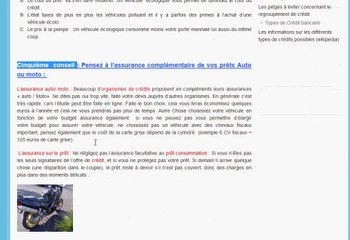 Crédit auto (infos simulation)