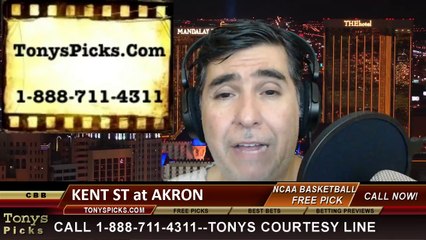 Download Video: Akron Zips vs. Kent St Golden Flashes Pick Prediction NCAA College Basketball Odds Preview 3-7-2014