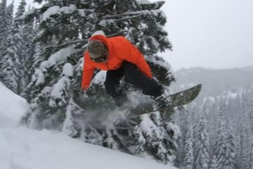 Nice Pillow lines by Bryan Fox - Snowboard