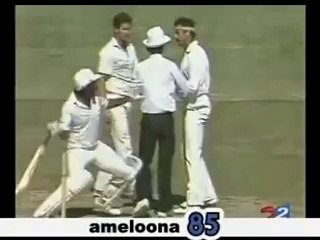 Javed Miandad and Dennis Lillee Fight in Cricket Match