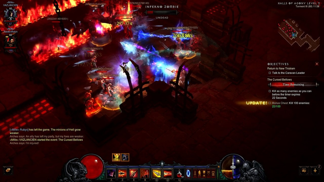 Diablo 3 : Le soufflet maudit - Salles de l'agonie, niveau 3 - Coffre