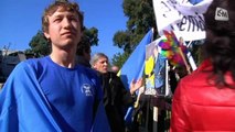 Envahissement de la Crimée : des Ukrainiens manifestent devant le consulat de Russie à Marseille