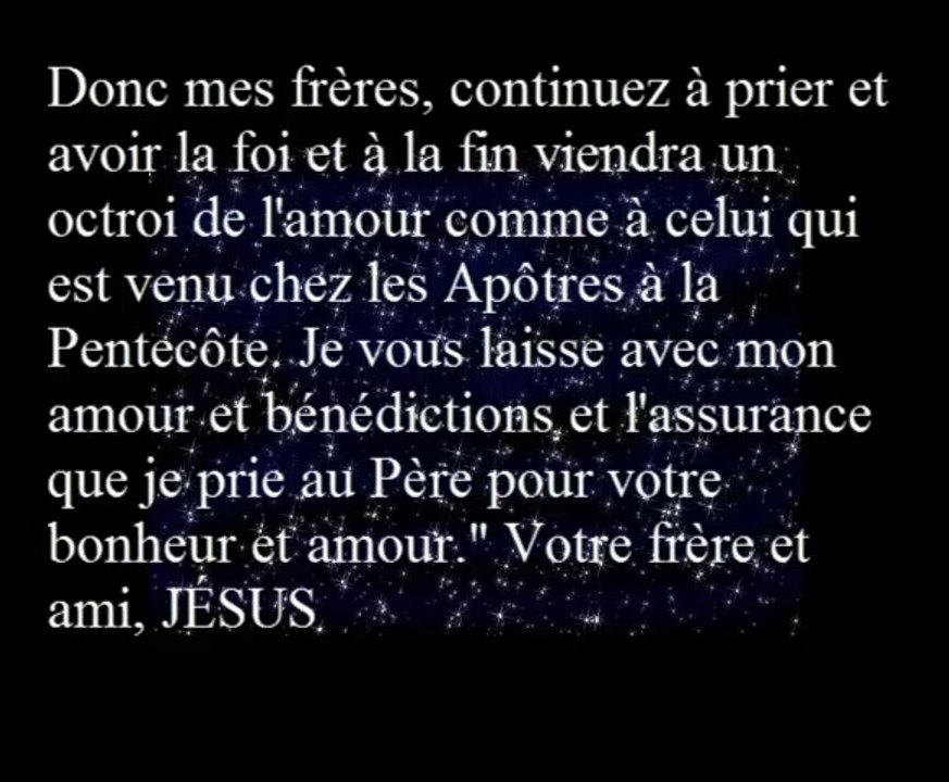 Prière de Jésus pour obtenir l'Amour Divin