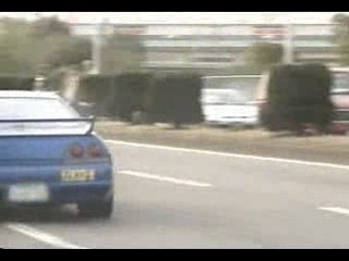 Nissan Skyline drag race.