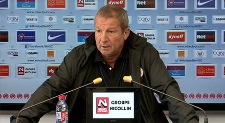 Rolland Courbis avant LOSC-MHSC (28e journée L1)
