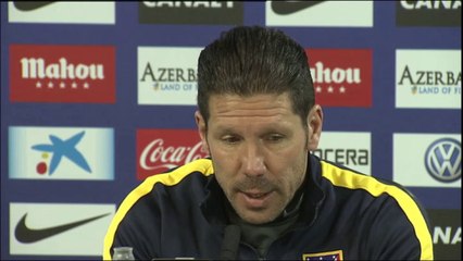 Simeone mira al partido contra el Madrid pero no quiere cometer los errores de Pamplona