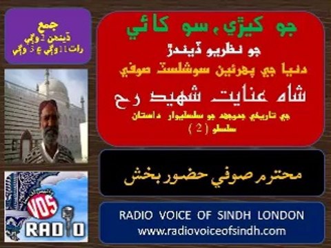 Sufi Hazoor Bux about Shah Inayat Shaheed 7 March 14