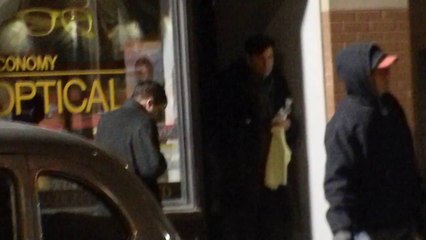 06.03.2014 Robert Pattinson filming in the rain on the set of #LIFE in Toronto