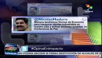 Maduro pide a sociedad de Venezuela 
