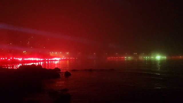 Orduspor 47.yıl 8 Mart 2014 - Ordu Sahilinde taraftarlarımızın meşale şovu ve havai fişek gösterisi