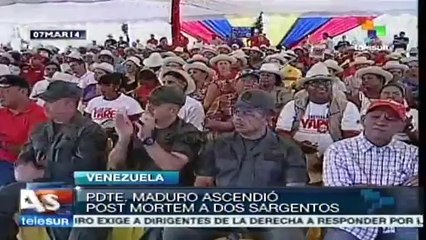 Venezuela: ascienden post mortem a sargentos asesinados en guarimbas