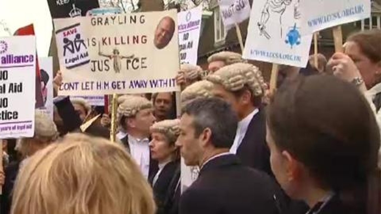 UK lawyers strike over legal aid budget cuts