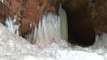 Extreme weather exposes rare ice caves in US