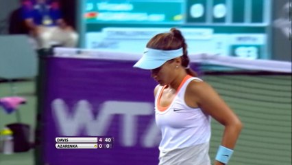 Davis v Azarenka - BNP Paribas Open, Rd 2