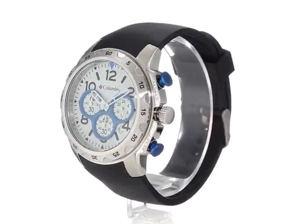 Columbia Unisex CA004045 Transit Black and Silver-Tone Analog Watch