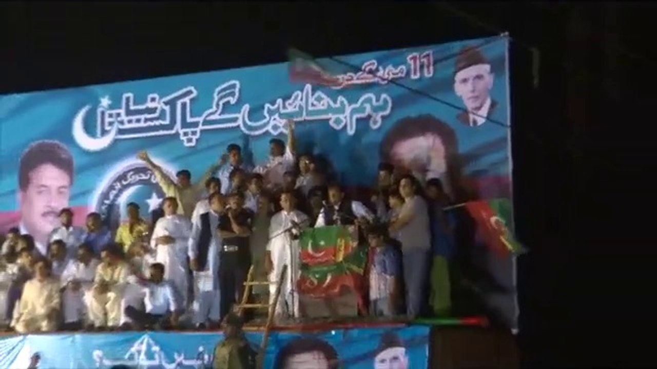 IMRAN KHAN PTI Event N124 2 May 2013 Lal Pul Moghal Pura Lahore Pakistan