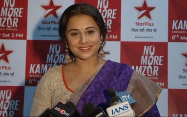 Vidya Balan on The Set of Pyaar Ka Dard For Womens Day Initiative-No More Kamzor