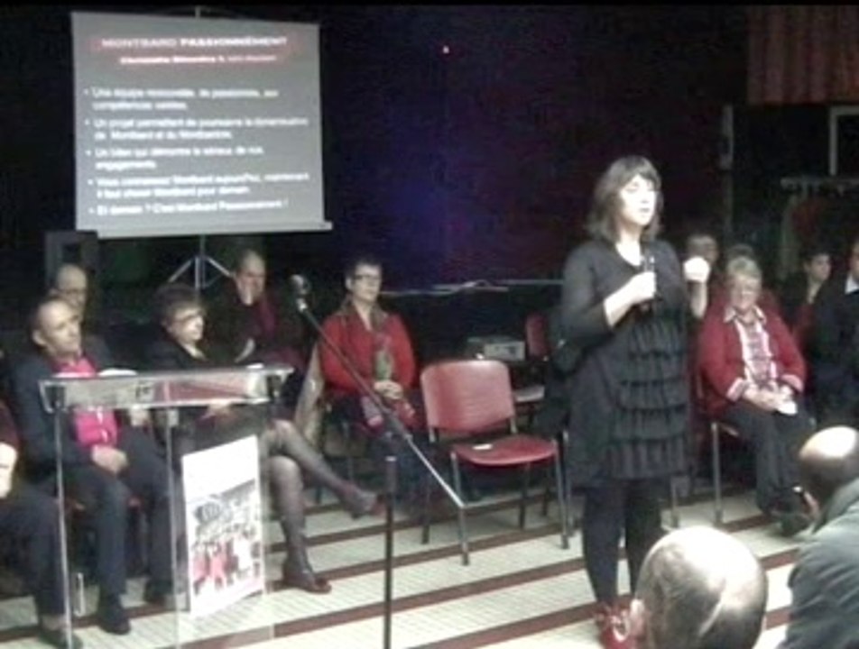 PRESENTATION PUBLIQUE DU PROJET DE LA LISTE MONTBARD PASSIONNEMENT 1/3