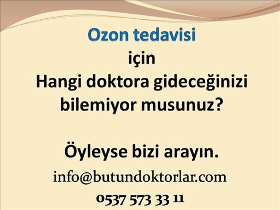 Ozon Tedavisi İle Zayıflama,Ozon Tedavisi Yan Etkileri,Ozon Tedavisi Nedir