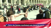 Paris: des femmes manifestent nues contre 