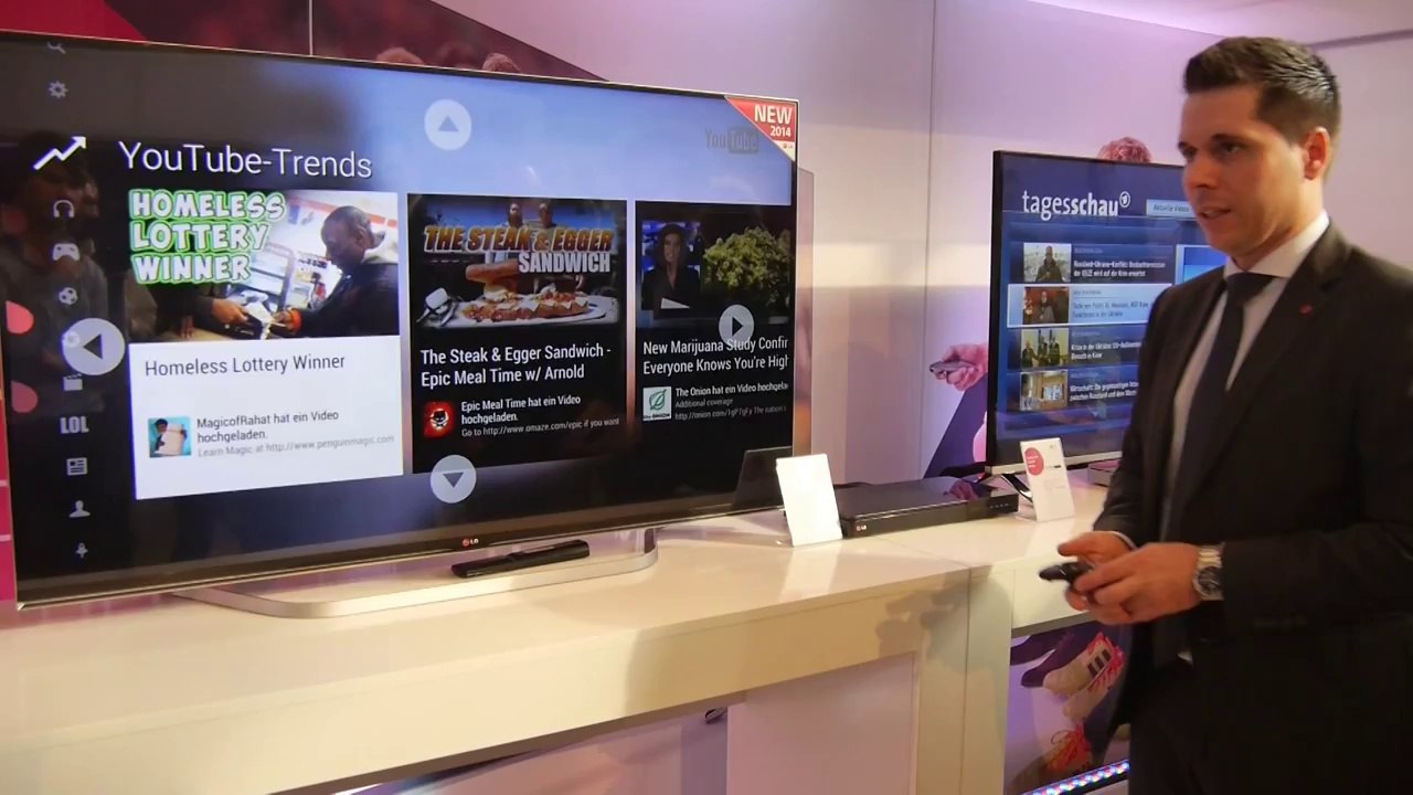 LG WebOS in kurzer offizieller Demo [Deutsch]