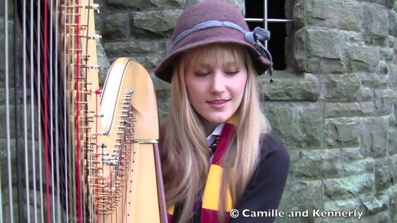 Harp Twins Cover Harry Potter Theme Music Perfectly