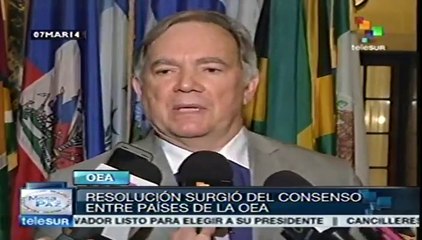 Por 29 a 3 fue aprobada resolución OEA de apoyo al gobierno de Maduro