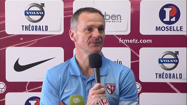 Conférence de presse FC Metz - RC Lens (0-1) : Albert CARTIER (FCM) - Antoine KOMBOUARE (RCL) - 2013/2014