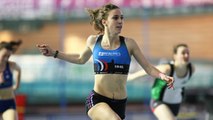 Finale 60 m haies Cadettes (record de France de Laura Valette)