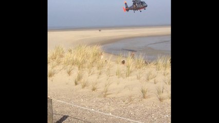 Baie de Canche : quatre personnes, prises au piège, hélitreuillées ce samedi