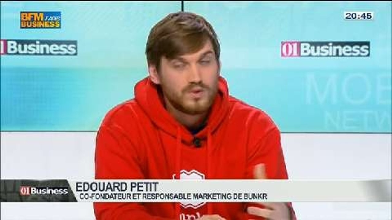 Chroniques et Coup de pouce à une start-up: Bunkr, dans 01Business - 08/03 4/4