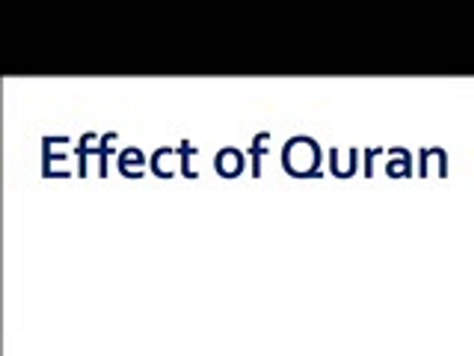 Quranic Effect