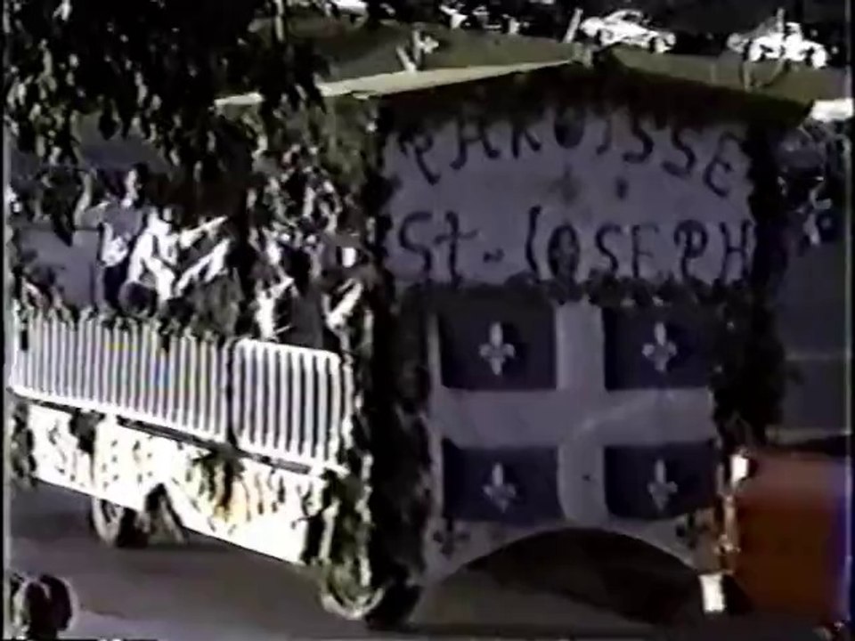 La parade de la St-Jean Baptiste en 1984 a St-Joseph Beauce